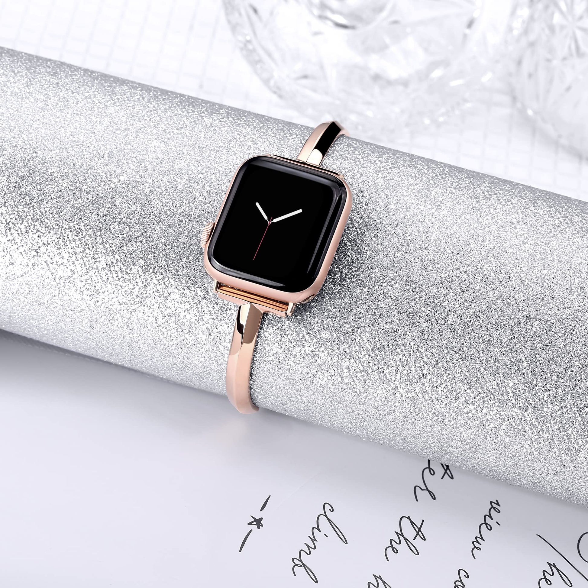 Slim Stainless Steel Bangle Band for Apple Watch.