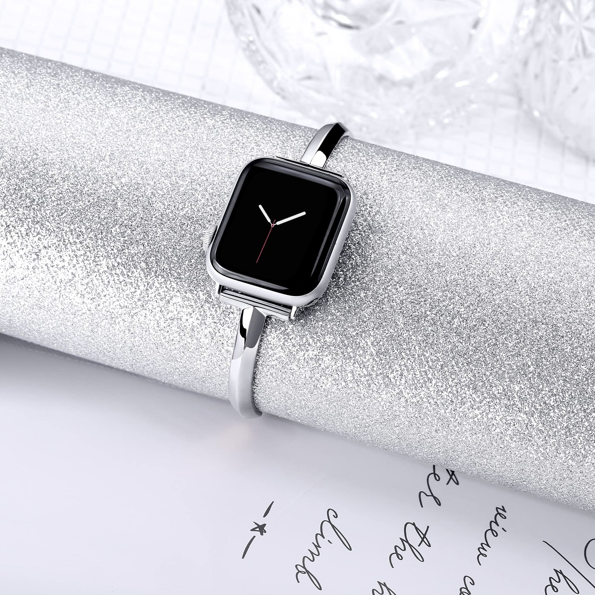 Slim Stainless Steel Bangle Band for Apple Watch.