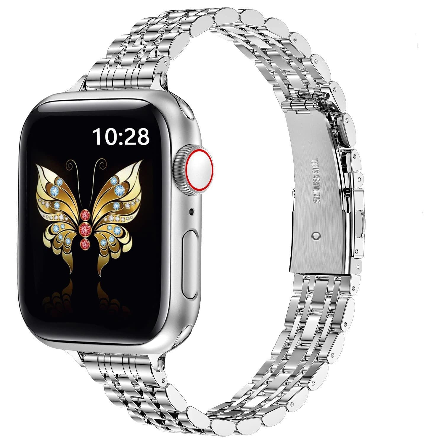 Slim Metal Apple Watch Band.