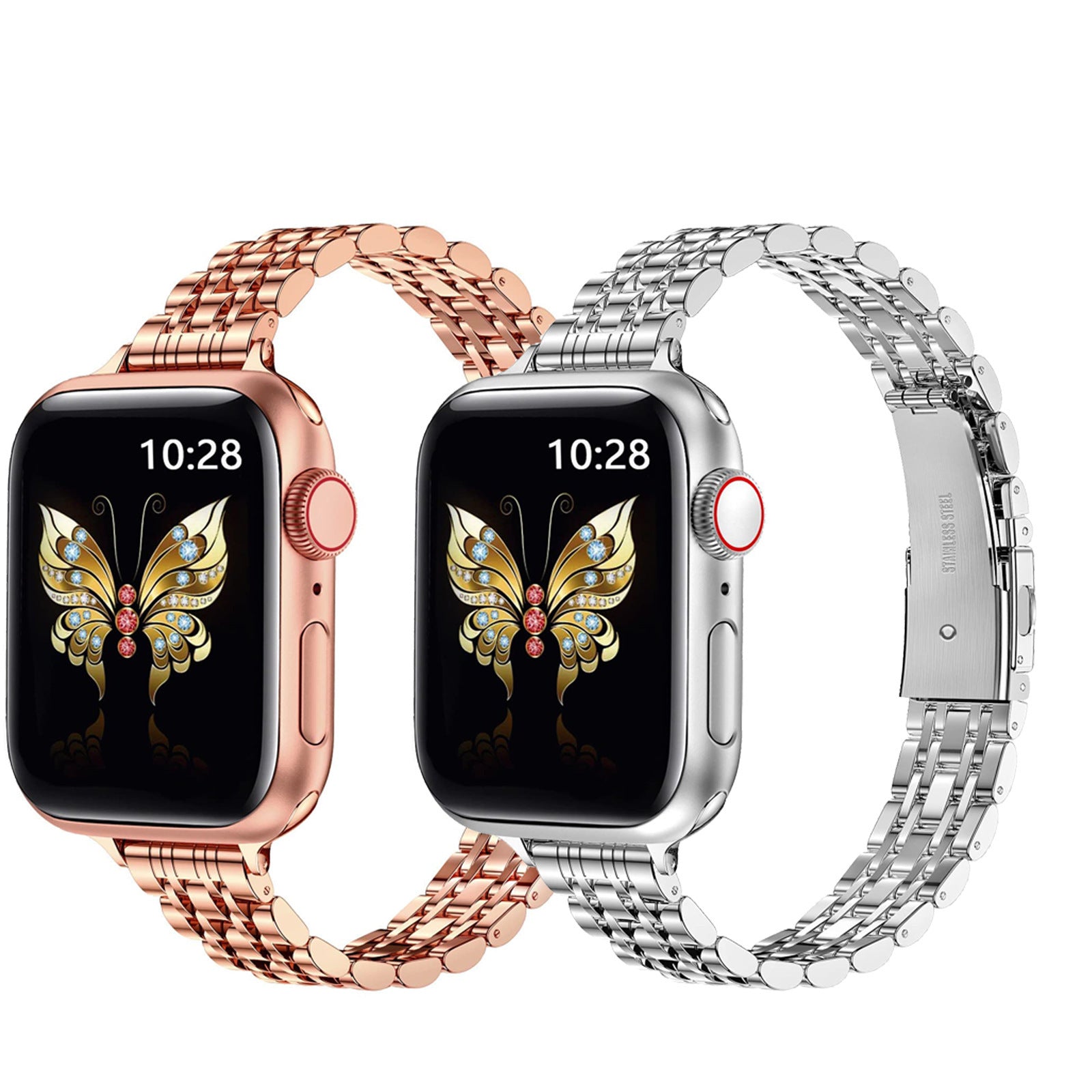 Slim Metal Apple Watch Band.