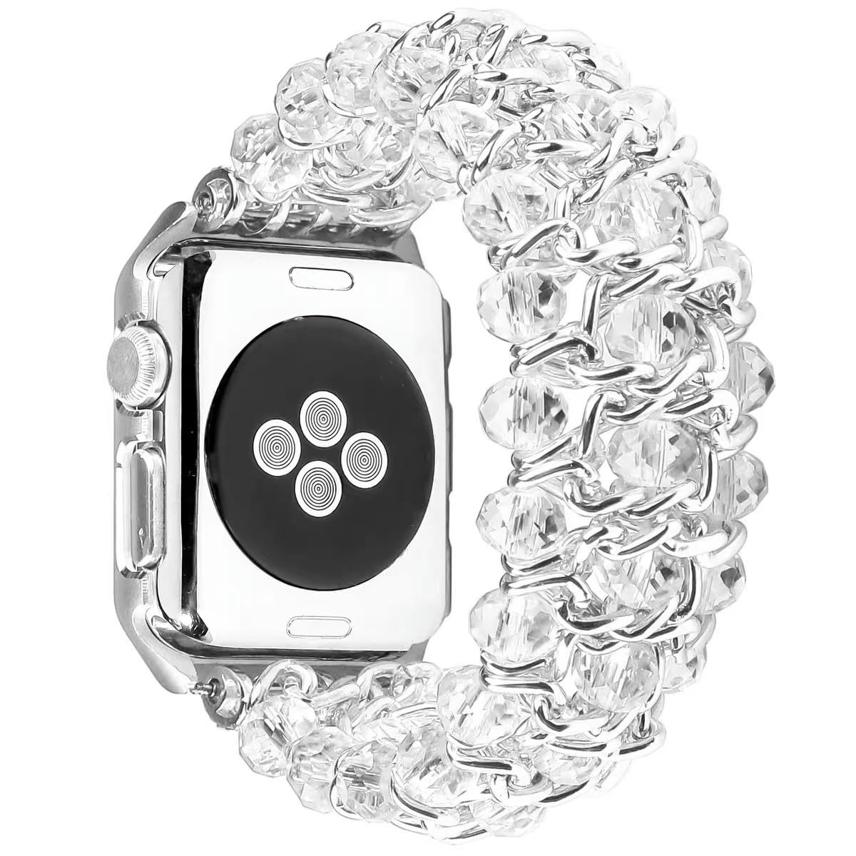 Sparkly Beaded Apple Watch Strap for Women.