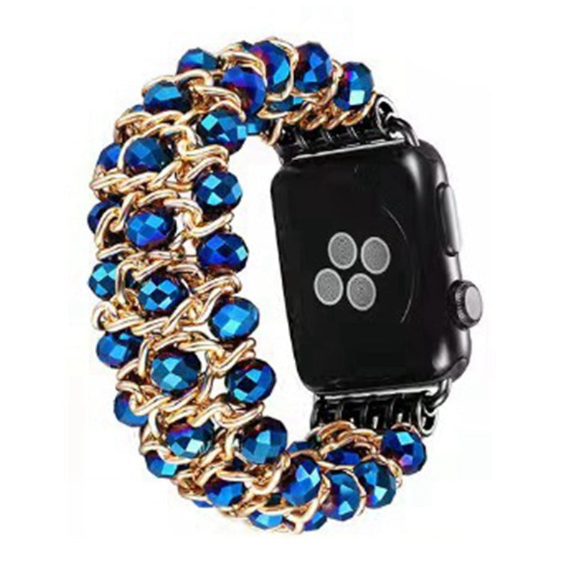 Sparkly Beaded Apple Watch Strap for Women.
