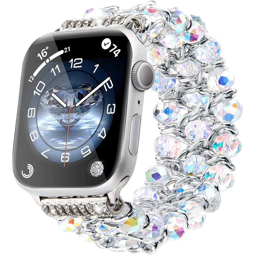 Sparkly Beaded Apple Watch Strap for Women.