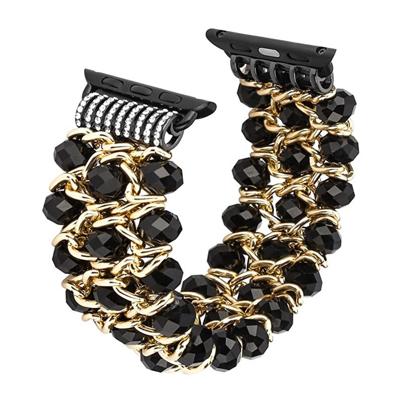 Sparkly Beaded Apple Watch Strap for Women.