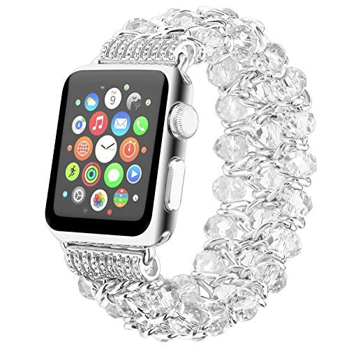 Sparkly Beaded Apple Watch Strap for Women.