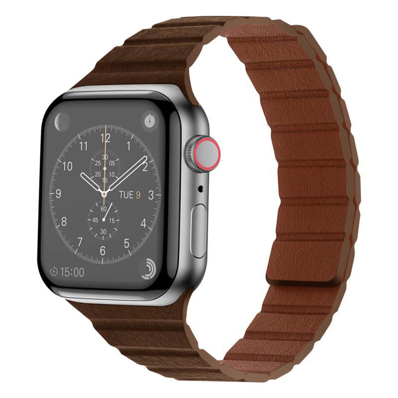 Textured Leather Magnetic Band for Apple Watch.