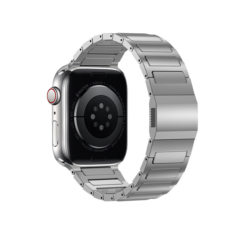 Titanium I-Link Magnetic Clasp Band for Apple Watch