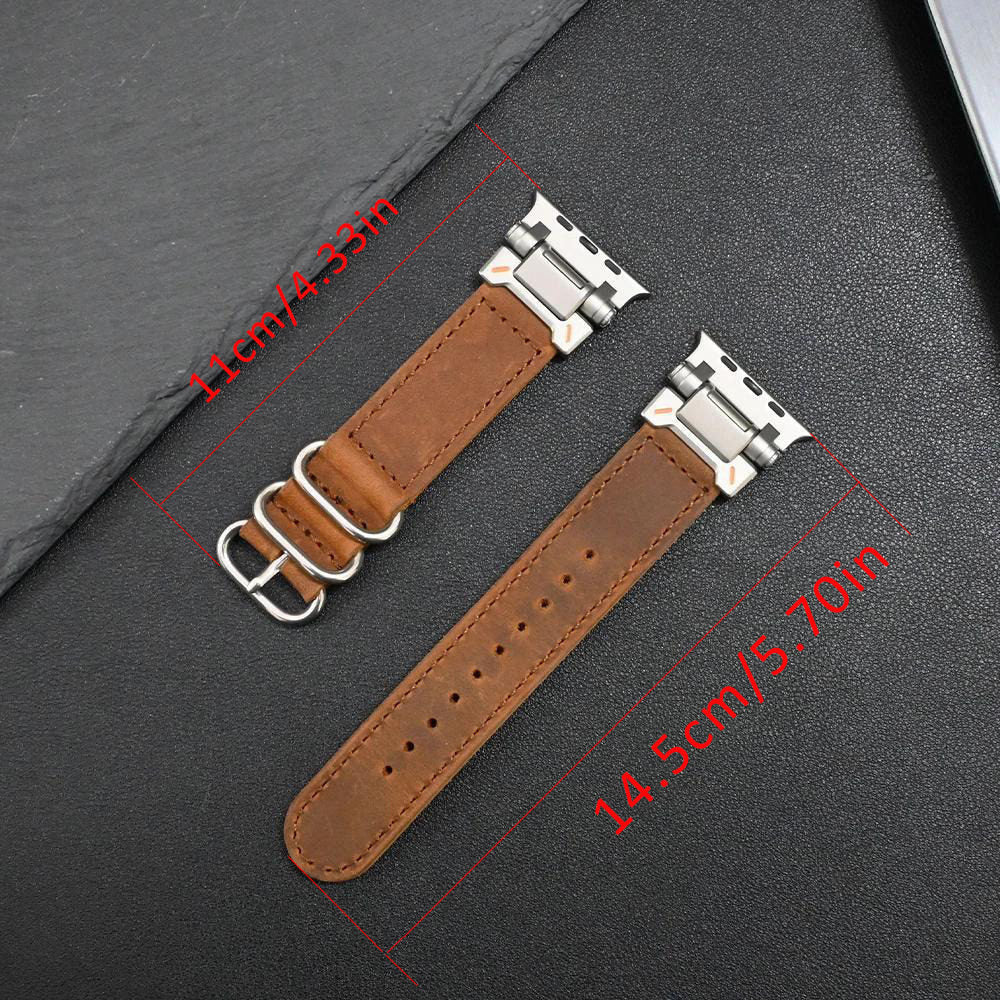 TrailExplorer Leather Band for Apple Watch