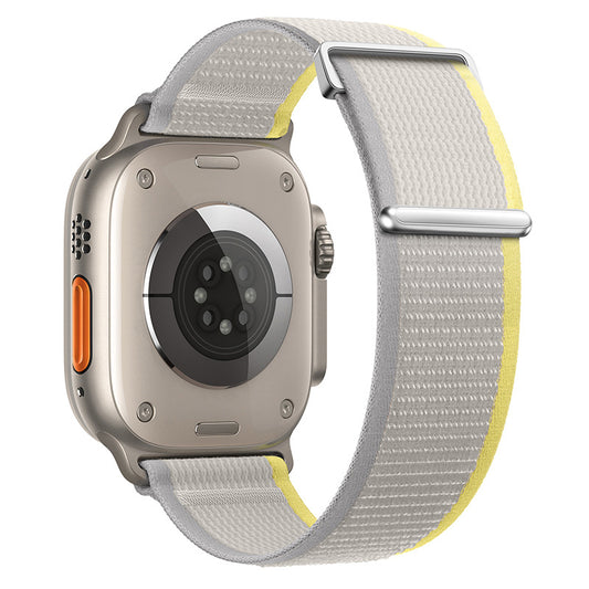 Two-Piece Nylon Loop Band for Apple Watch with Metal End