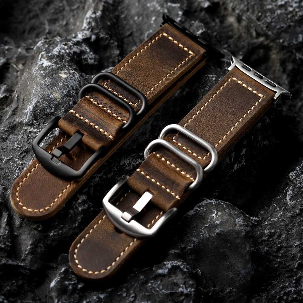 Vintage Ranger Full-Grain Leather Band for Apple Watch