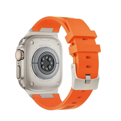AP New Connector Silicone Band For Apple Watch