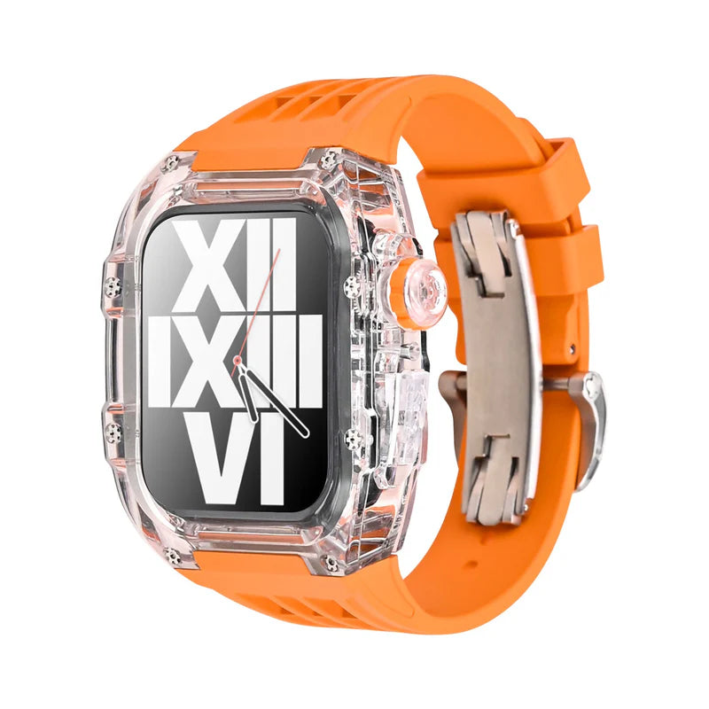 RM V30 Glacier Series Fluoroelastomer Band And Case Retrofit Kit For Apple Watch.