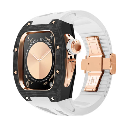 RM7013 Carbon Fiber Case Retrofit Kit For Apple Watch S10.