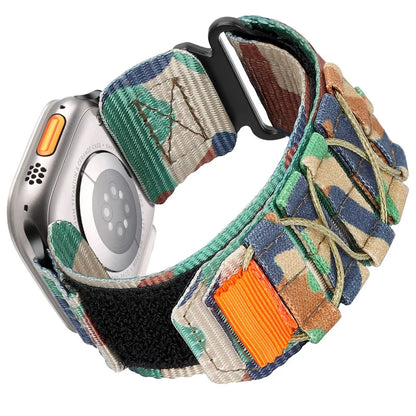 Nylon Canvas Loop Velcro Strap For Apple Watch.