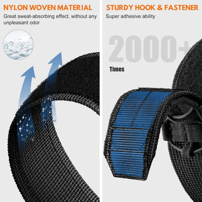 Nylon Canvas Loop Velcro Strap For Apple Watch.
