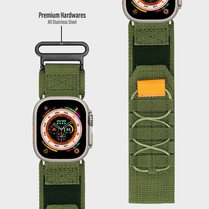 Nylon Canvas Loop Velcro Strap For Apple Watch.