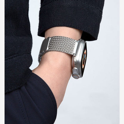 Stainless Steel Braided Magnetic Band For Apple Watch
