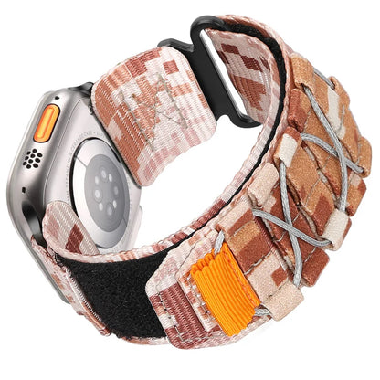 Nylon Canvas Loop Velcro Strap For Apple Watch.