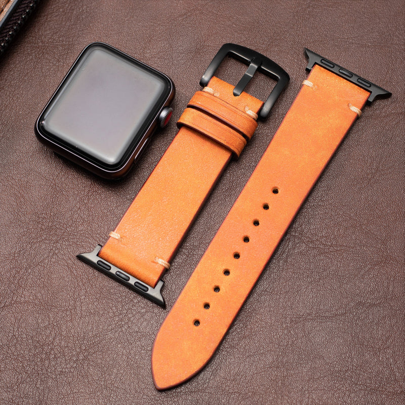 Modern Leather Band - Orange
