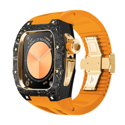 RM7013 Carbon Fiber Case Retrofit Kit For Apple Watch S10.