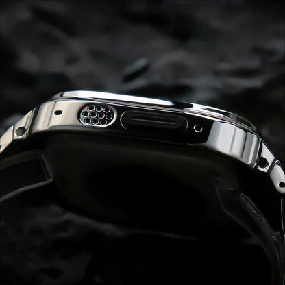 Stainless Steel Band With Case For Apple Watch