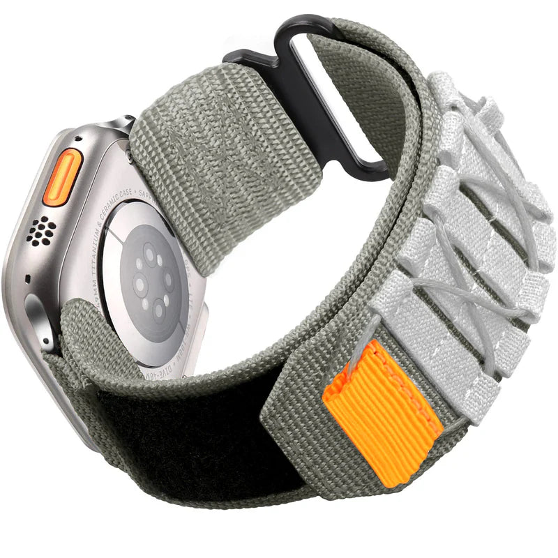 Nylon Canvas Loop Velcro Strap For Apple Watch.