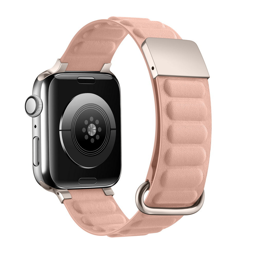 Adjustable Magnetic Leather Band for Apple Watch