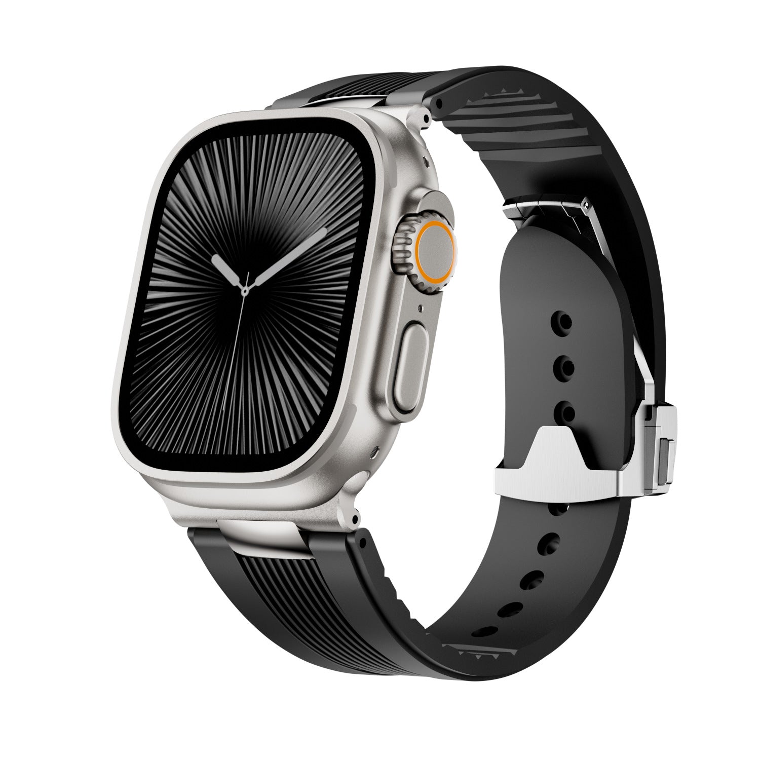 AeroFlow Silicone Band for Apple Watch Modern Sport Strap.