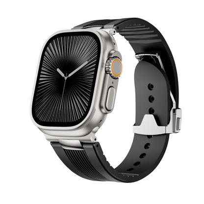 AeroFlow Silicone Band for Apple Watch Modern Sport Strap.