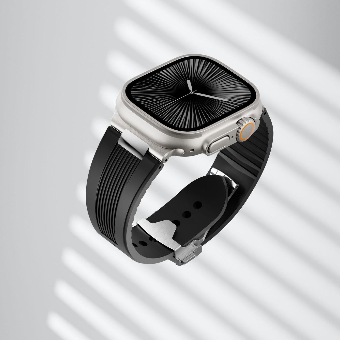 AeroFlow Silicone Band for Apple Watch Modern Sport Strap.