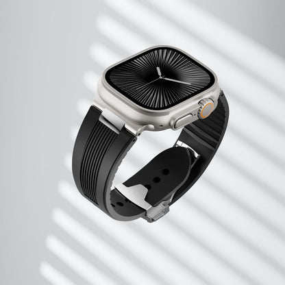 AeroFlow Silicone Band for Apple Watch Modern Sport Strap.