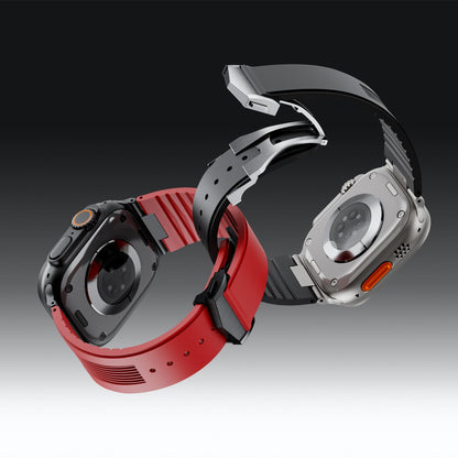 AeroFlow Silicone Band for Apple Watch Modern Sport Strap.