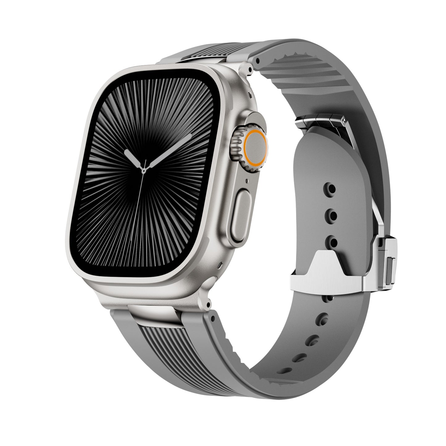 AeroFlow Silicone Band for Apple Watch Modern Sport Strap.