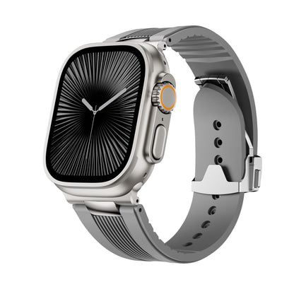 AeroFlow Silicone Band for Apple Watch Modern Sport Strap.
