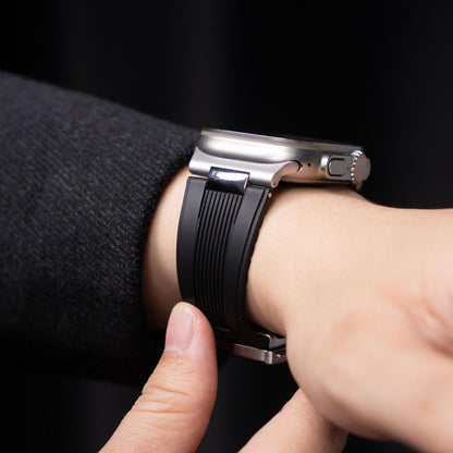 AeroFlow Silicone Band for Apple Watch Modern Sport Strap.