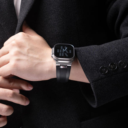 AeroFlow Silicone Band for Apple Watch Modern Sport Strap.