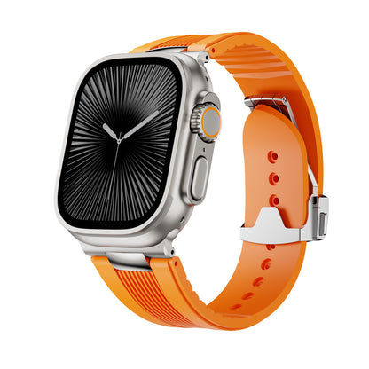 AeroFlow Silicone Band for Apple Watch Modern Sport Strap.