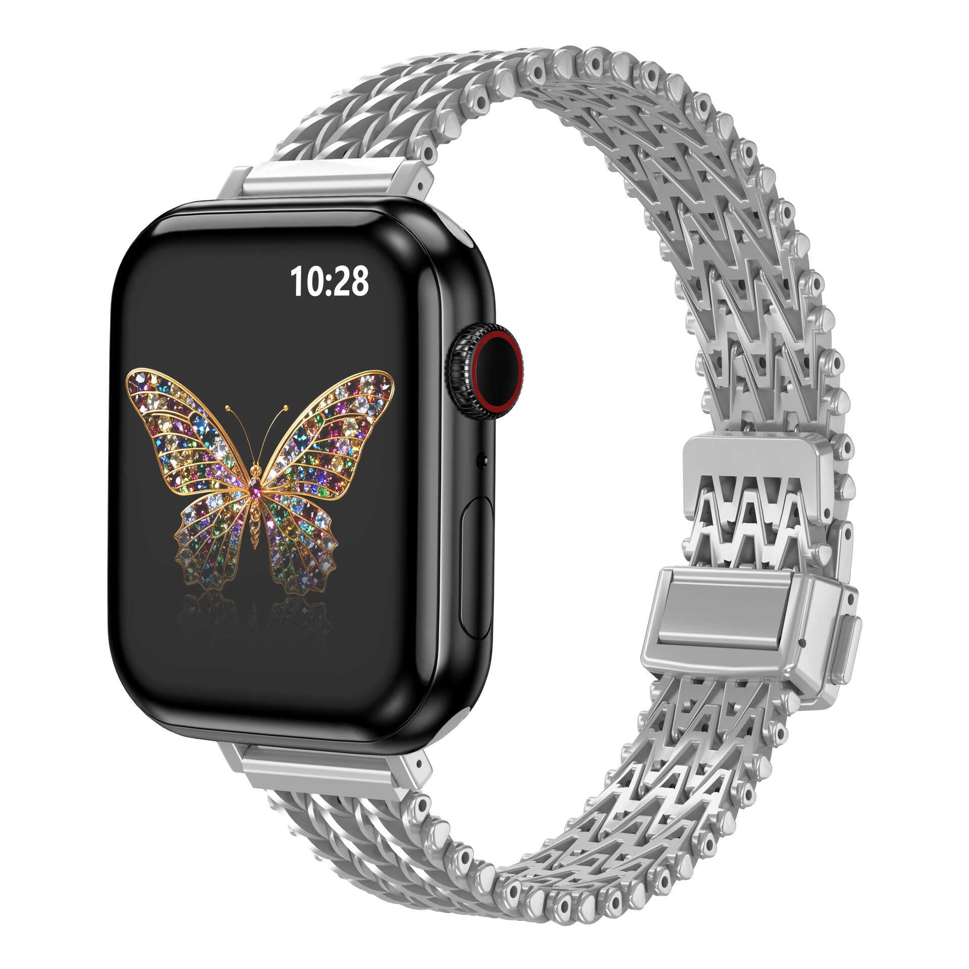 AeroWeave Slim Stainless Steel Magnetic Band for Apple Watch.