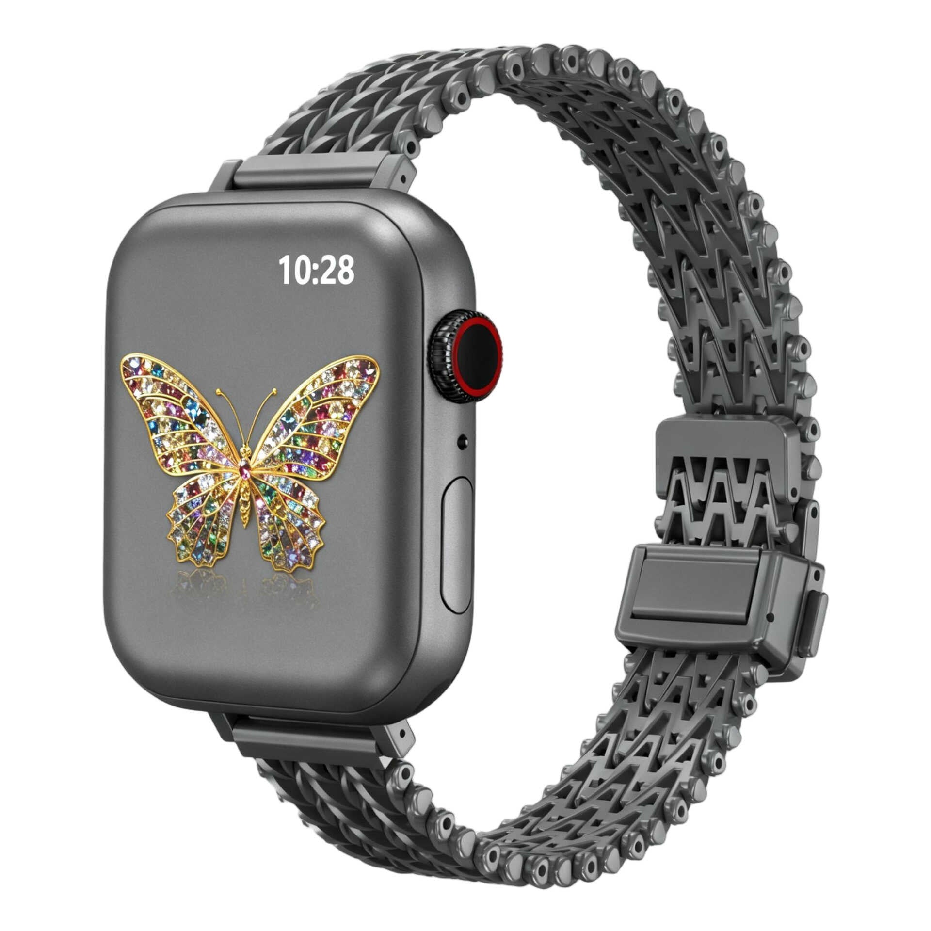 AeroWeave Slim Stainless Steel Magnetic Band for Apple Watch.