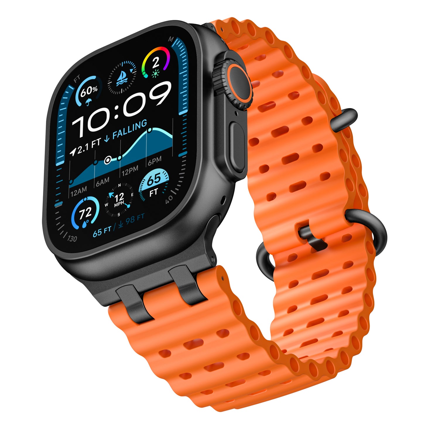 AirFlow Ripple Silicone Band for Apple Watch Breathable Sport Strap.