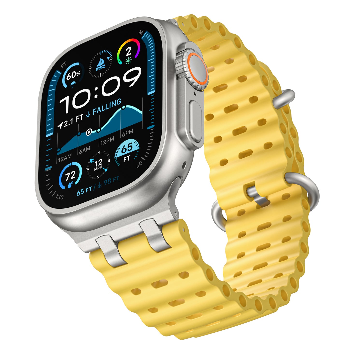 AirFlow Ripple Silicone Band for Apple Watch Breathable Sport Strap.
