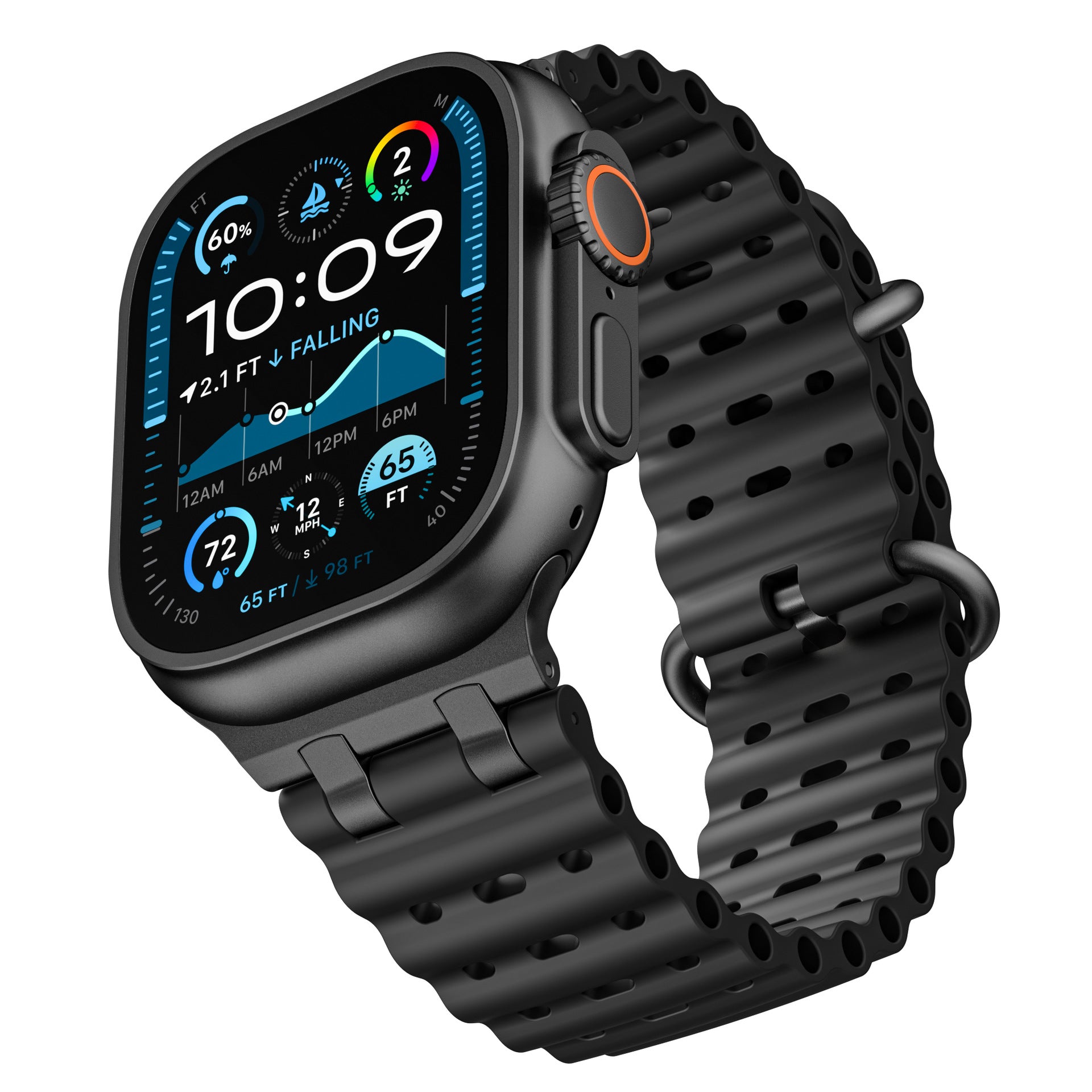 AirFlow Ripple Silicone Band for Apple Watch Breathable Sport Strap.