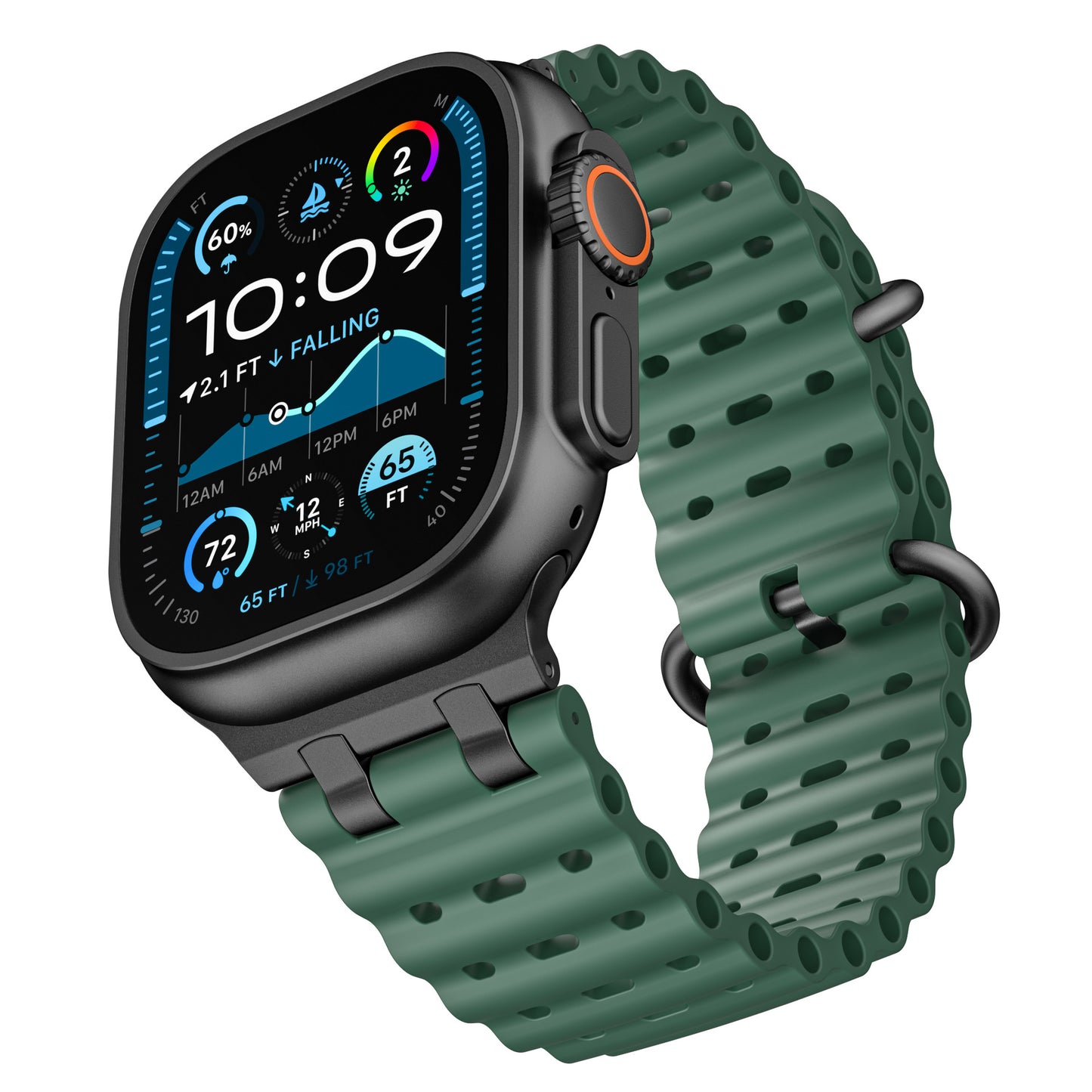 AirFlow Ripple Silicone Band for Apple Watch Breathable Sport Strap.