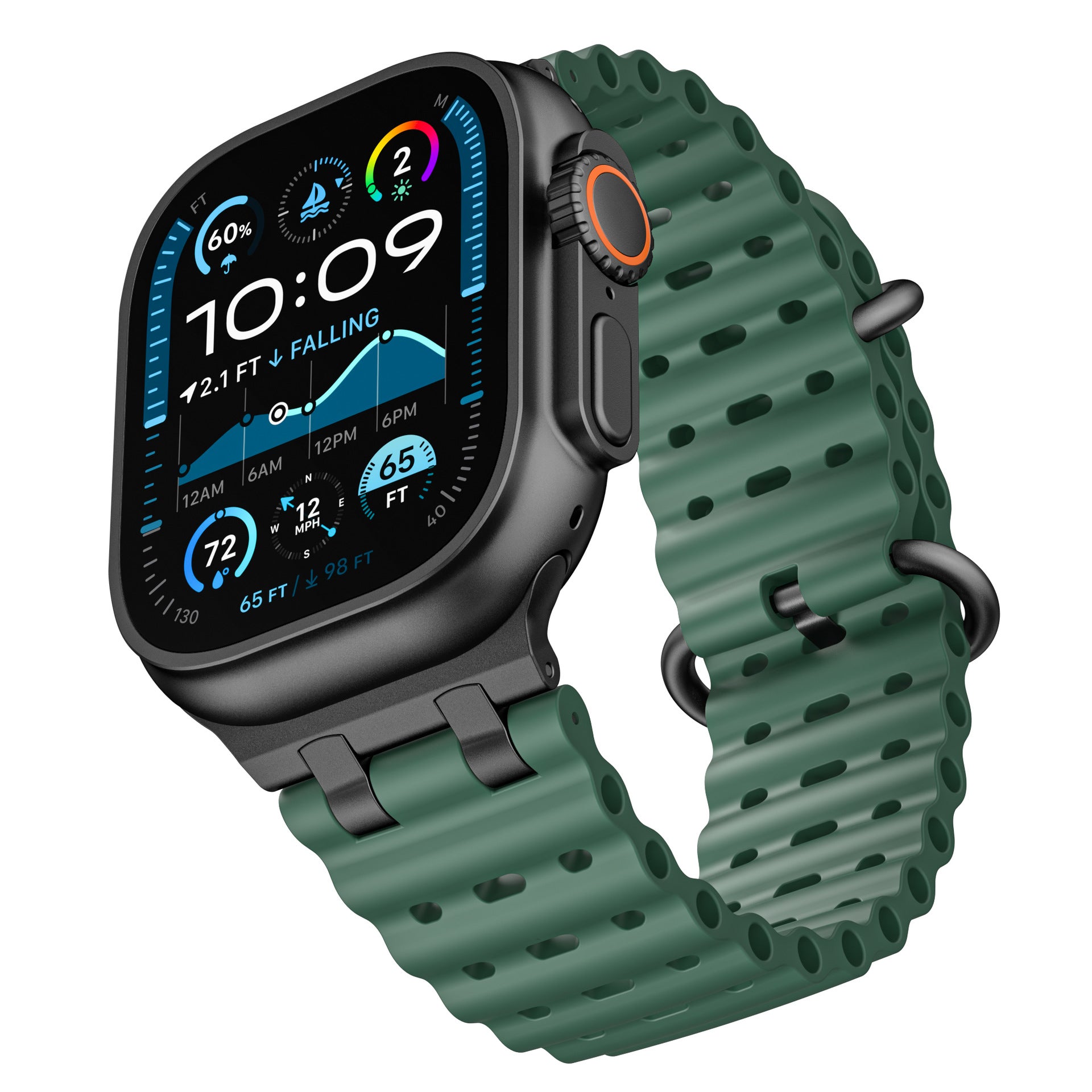 AirFlow Ripple Silicone Band for Apple Watch Breathable Sport Strap.