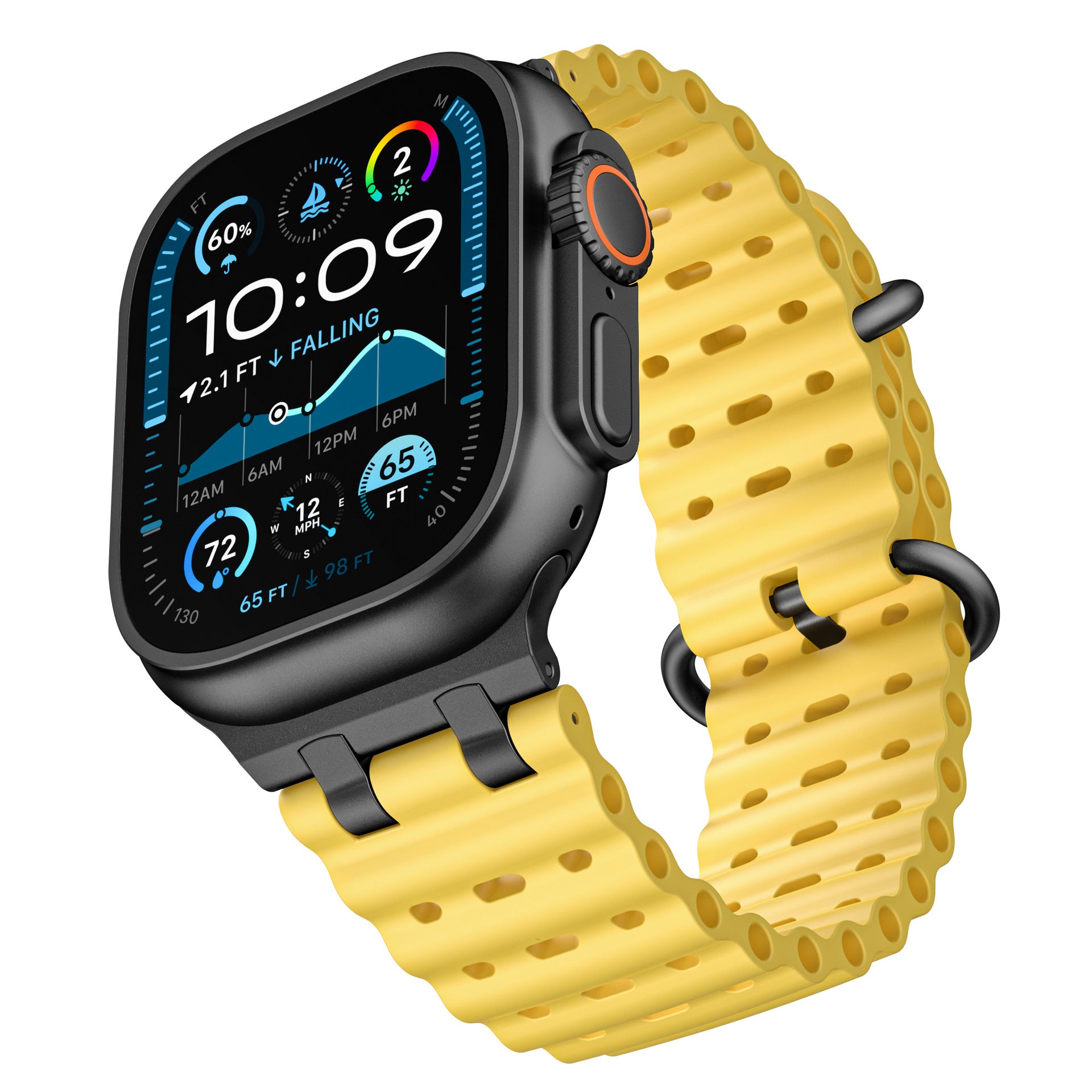AirFlow Ripple Silicone Band for Apple Watch Breathable Sport Strap.