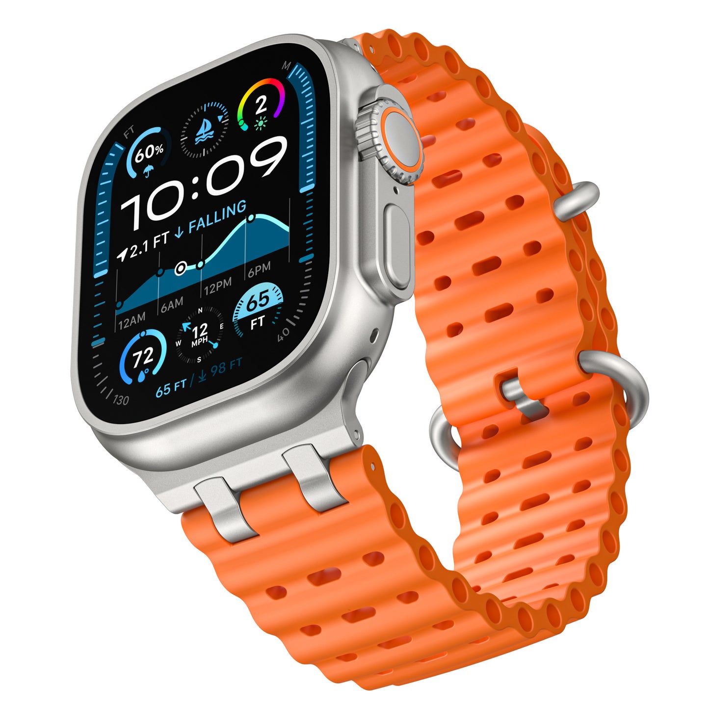 AirFlow Ripple Silicone Band for Apple Watch Breathable Sport Strap.