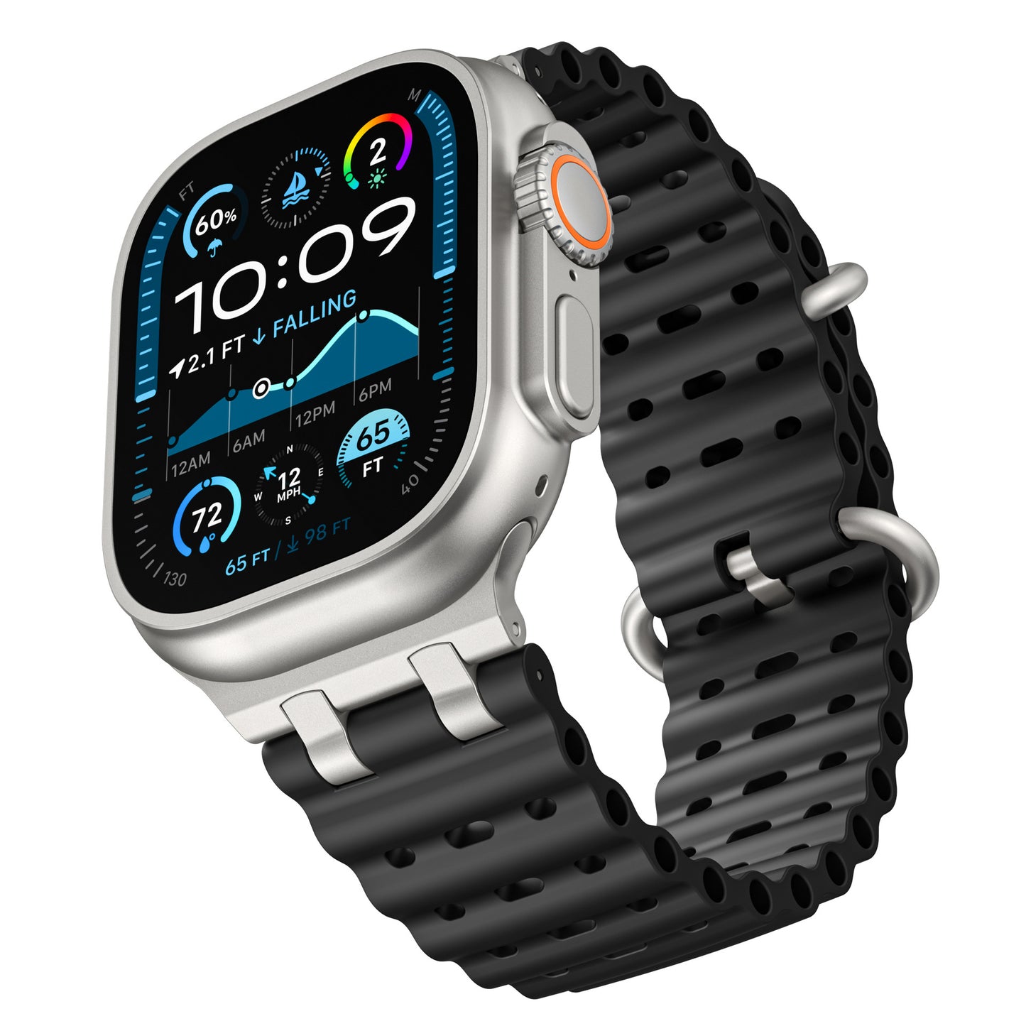 AirFlow Ripple Silicone Band for Apple Watch Breathable Sport Strap.