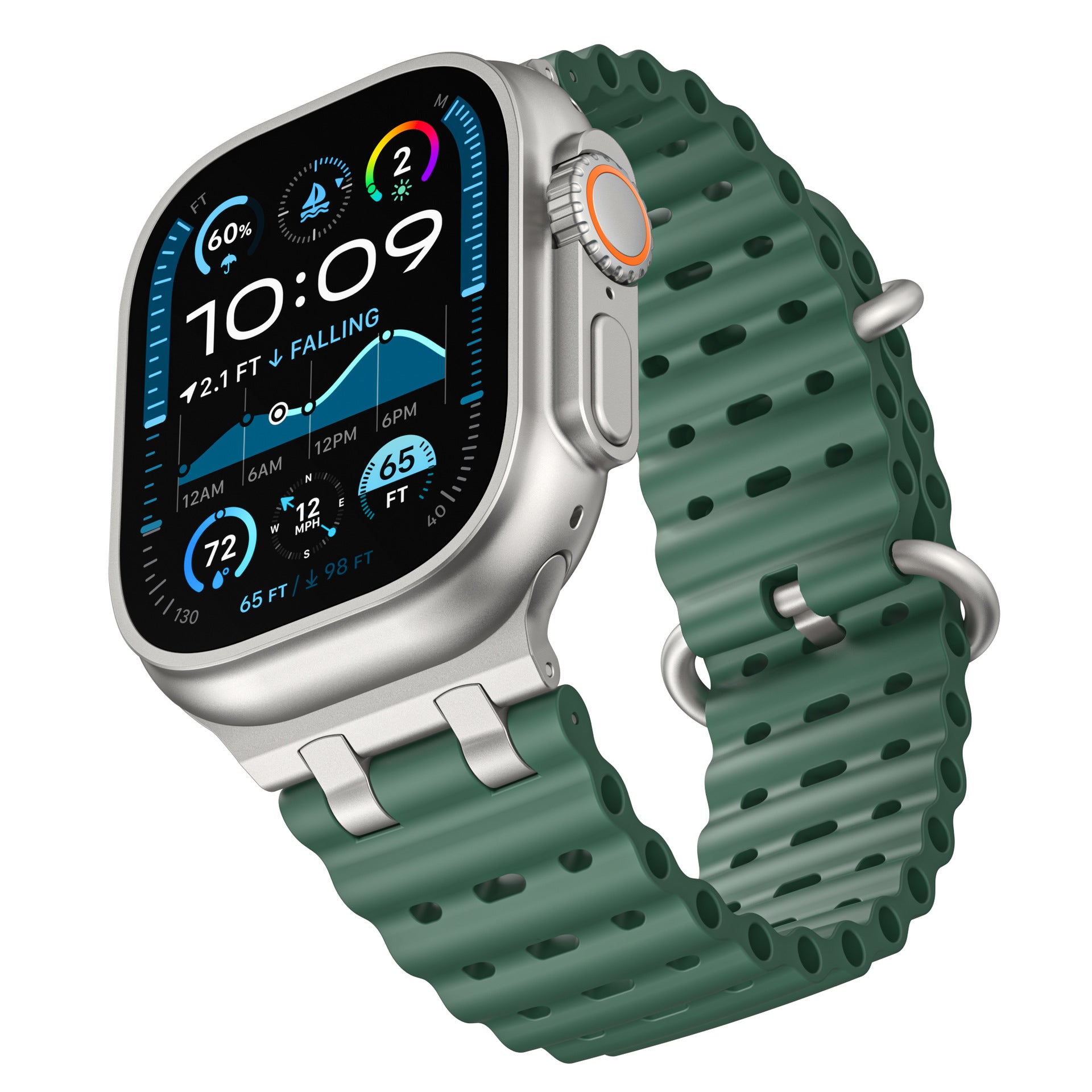 AirFlow Ripple Silicone Band for Apple Watch Breathable Sport Strap.