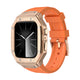 Rose Gold Case + Orange Band