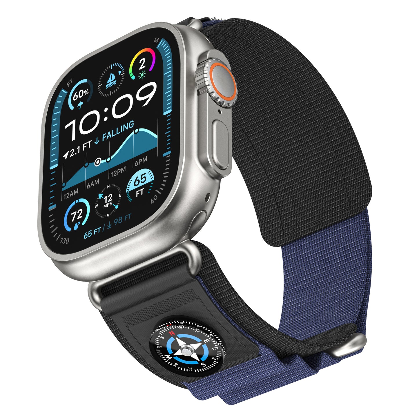 Apple Watch Adventure Nylon Velcro Compass Band